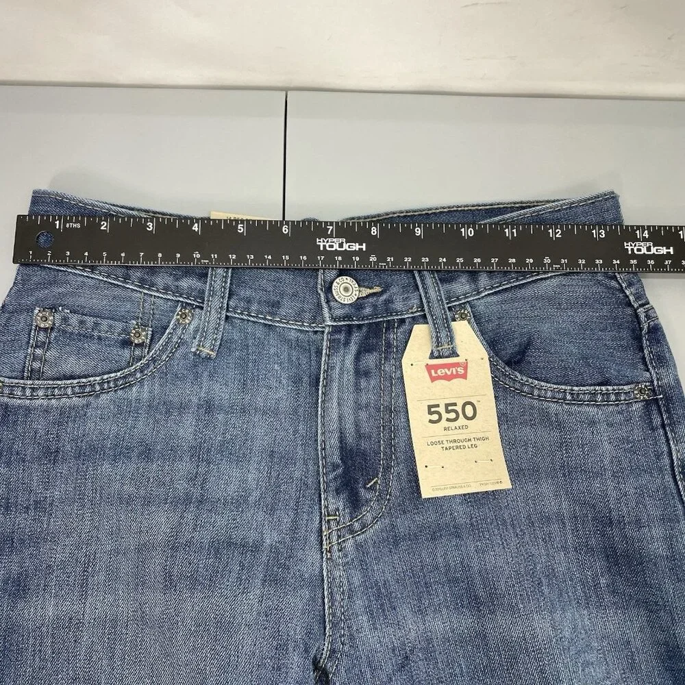 Levi’s 550 Jeans Relaxed Tapered Leg Denim Kids Youth 14R 27x27 - Picture 7 of 10